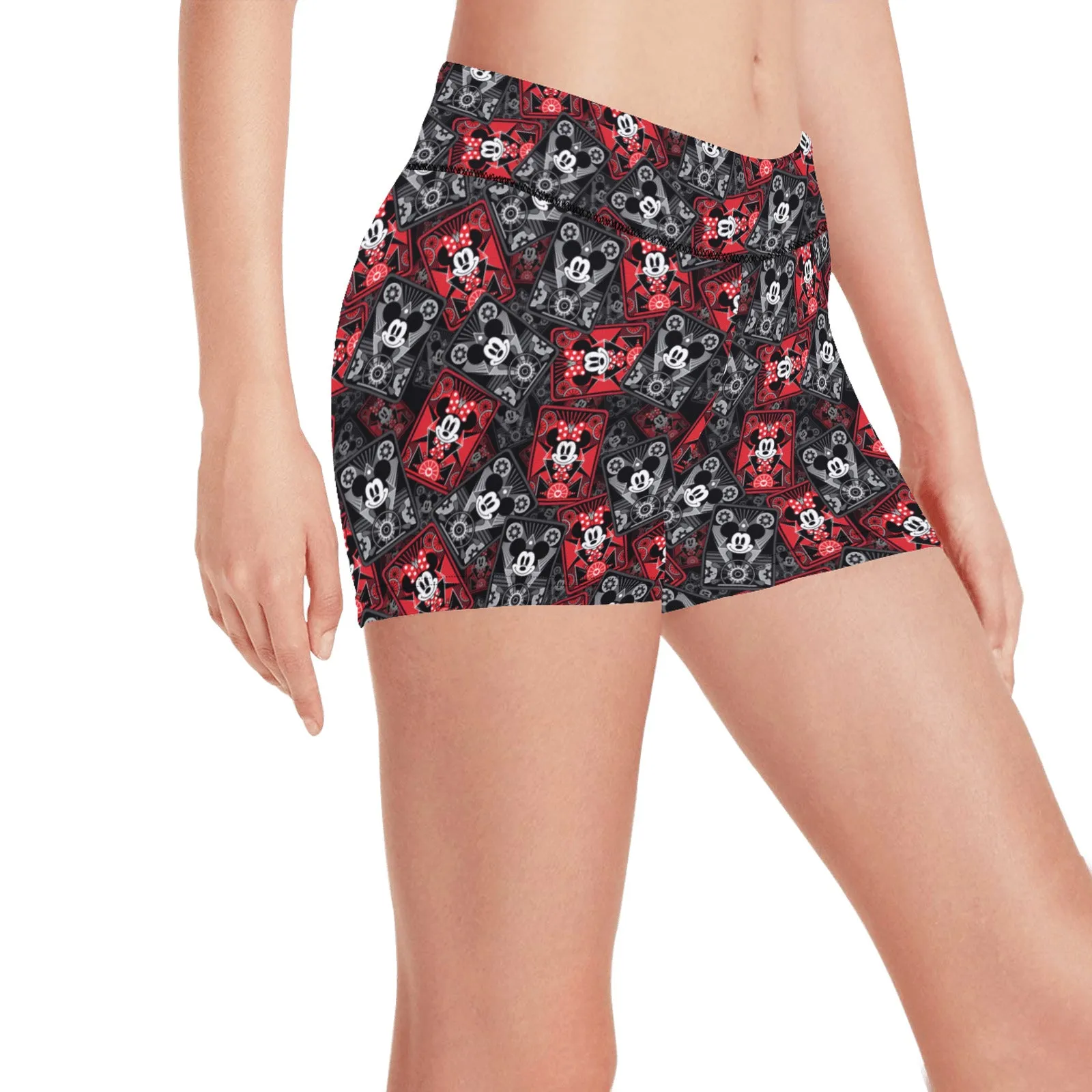 Steamboat Mickey And Minnie Women's Short Leggings