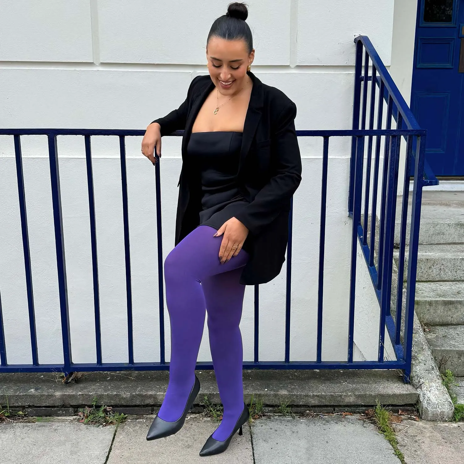 Super Opaque 120 Den Tights - Iris