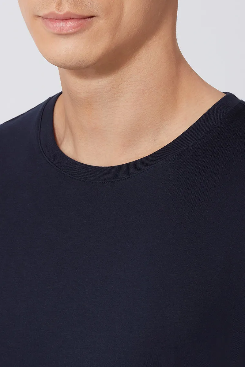 Super Soft Crew Neck T-Shirt | Navy NNY096