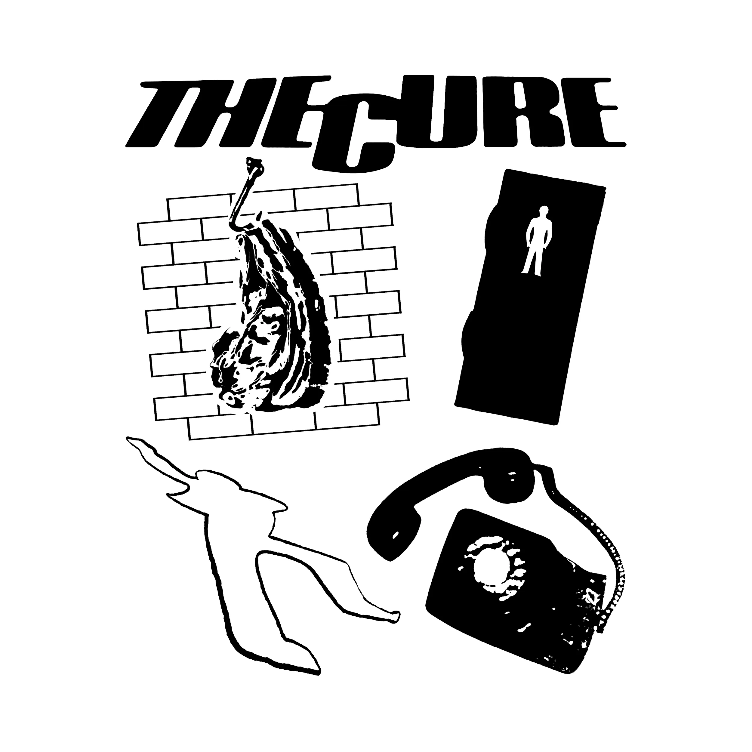 The Cure Three Imaginary Boys Slim Fit Tee