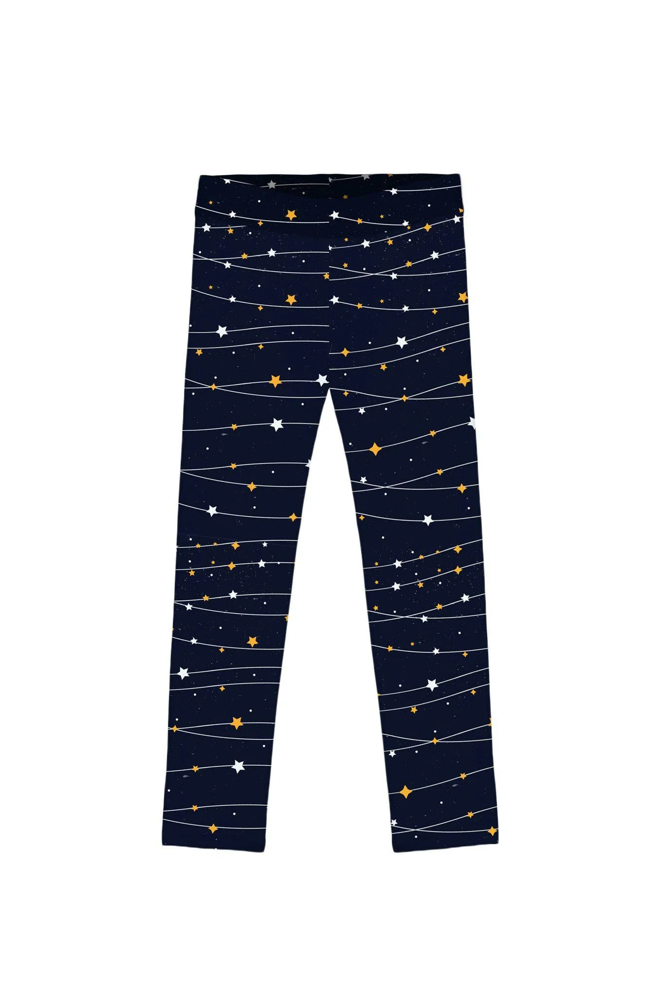 To the Moon & Back Lucy Navy Blue Star Print Leggings - Kids