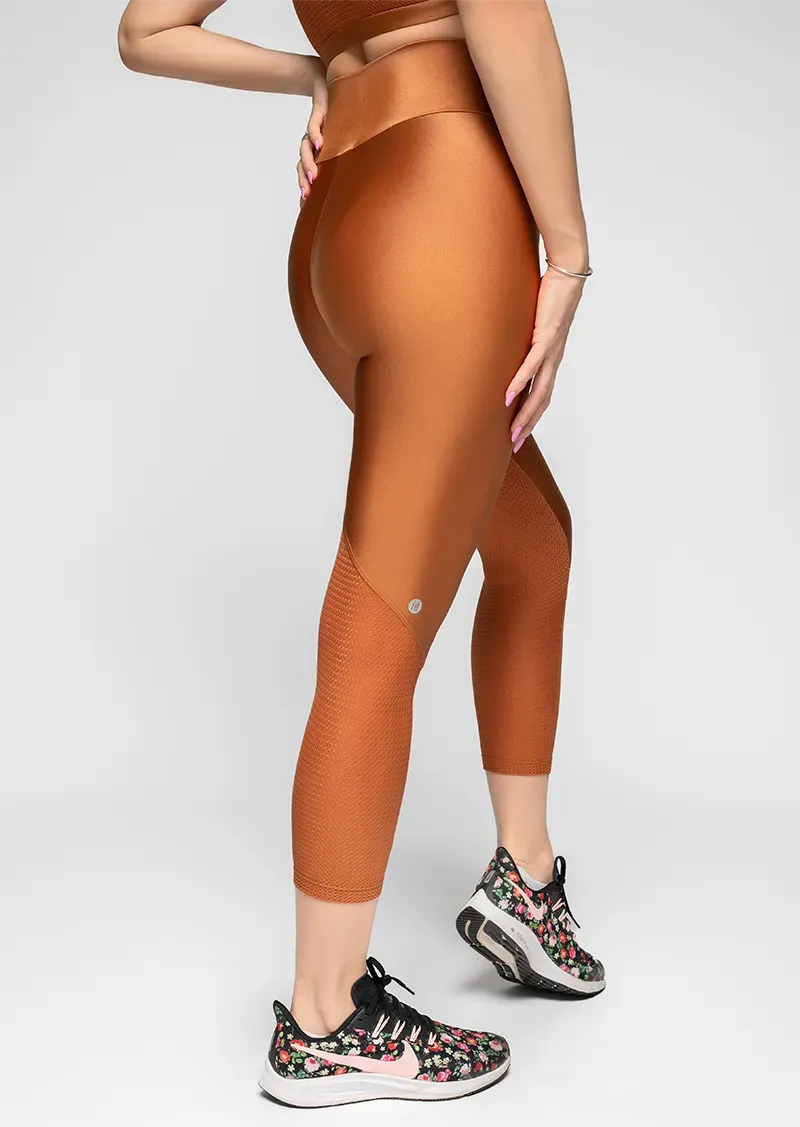 Touch Mid Calf Legging - Brandy