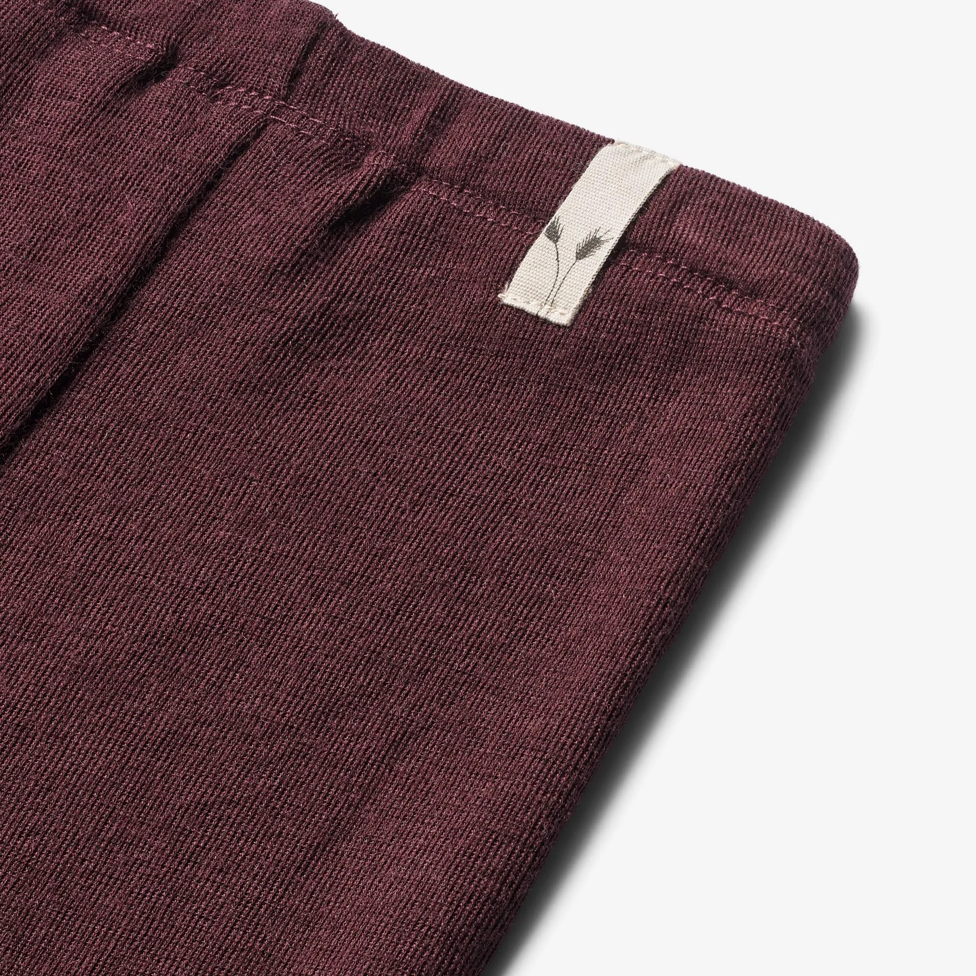 Wool Leggings | Baby - aubergine