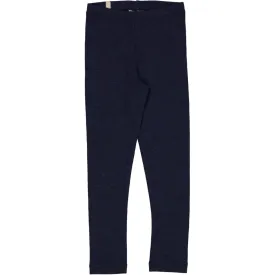 Wool Leggings - navy