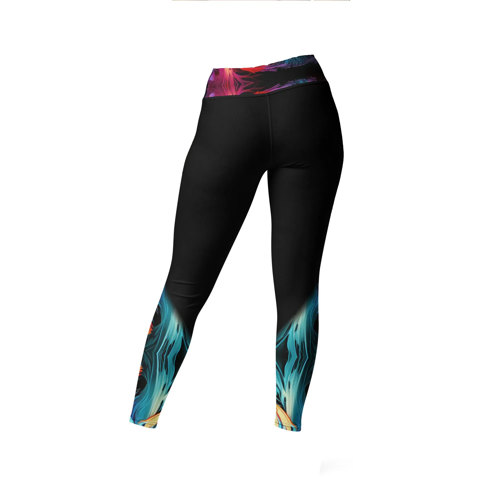 Yoga Leggings Hurricane Rainbow