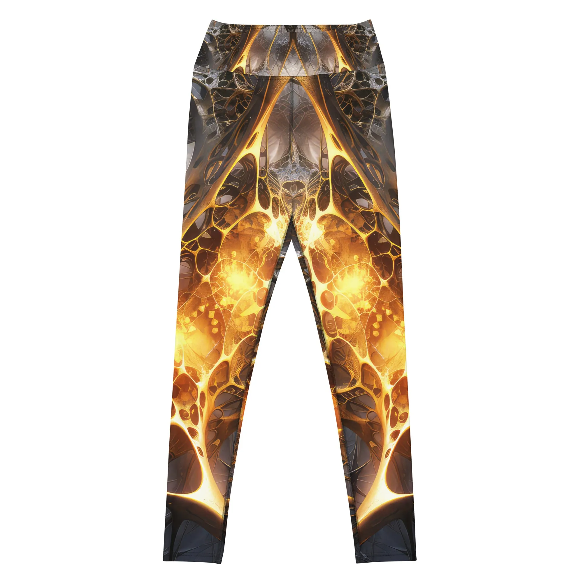 Yoga Leggings Metal Neurons