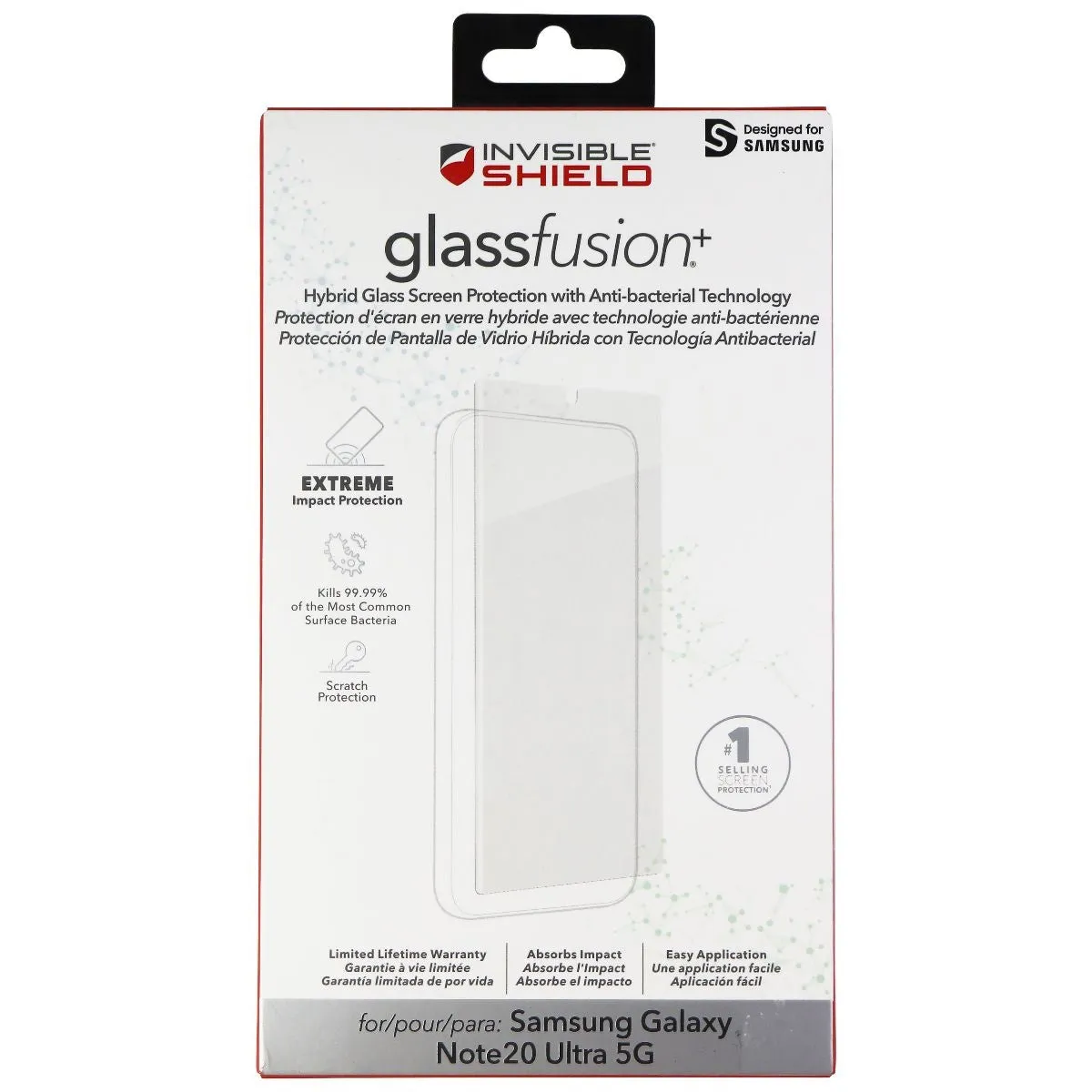 ZAGG Invisibleshield Glass Screen Protector for Samsung Note 20 Ultra 5G - Clear