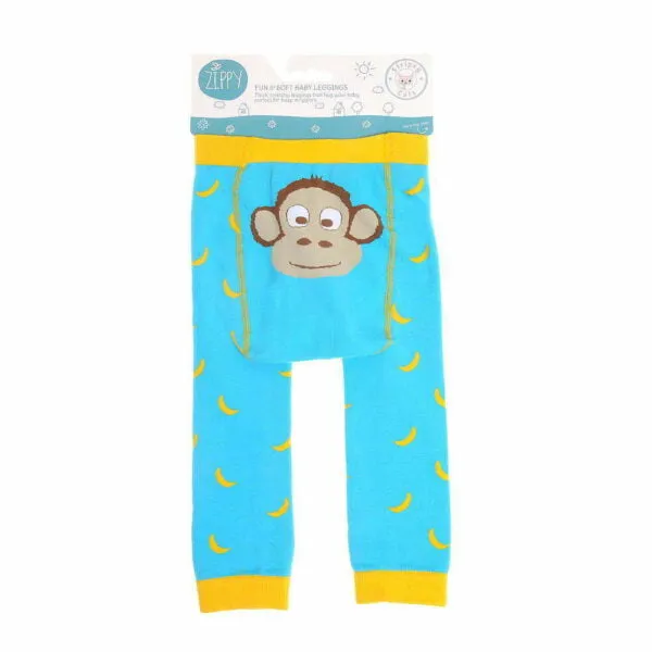 Ziggle - Marley Monkey Leggings - 12-24 months